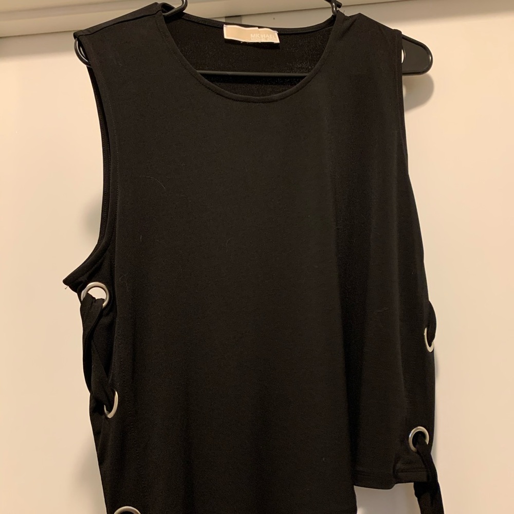 Black Michael Kors Crop Top